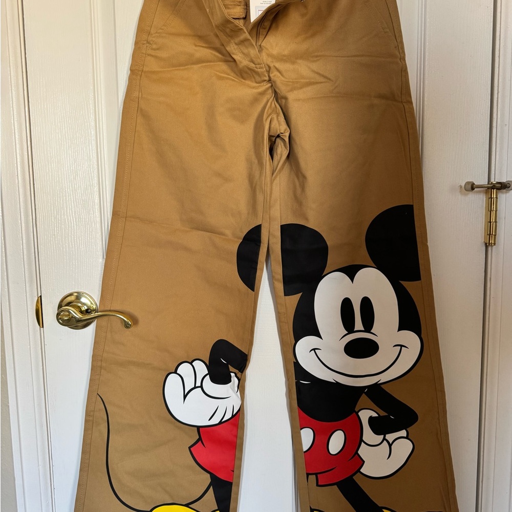 Bershka Disney Tan Pants